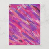 Paars en roze Abstract patroon Briefkaart (Voorkant)