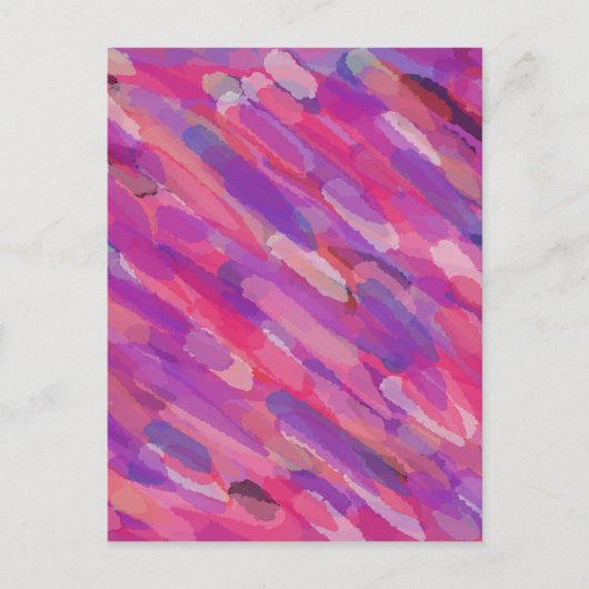 Paars en roze Abstract patroon Briefkaart (Voorkant)