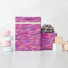 Paars en roze Abstract patroon Cadeaupapier