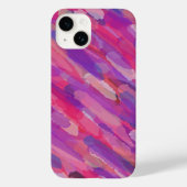 Paars en roze Abstract patroon Case-Mate iPhone Case (Achterkant)
