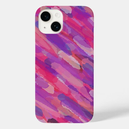 Paars en roze Abstract patroon Case-Mate iPhone Case (Achterkant)