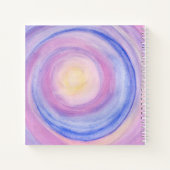 Paars en Roze Abstract Schetsboek Notitieboek (Achterkant)