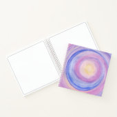 Paars en Roze Abstract Schetsboek Notitieboek (Binnen)