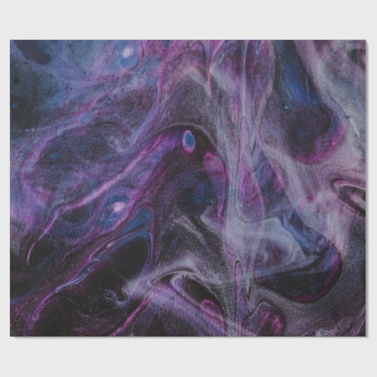 Paars en roze abstract schilderij cadeaupapier (Vlak)