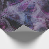 Paars en roze abstract schilderij cadeaupapier (Hoek)