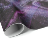 Paars en roze abstract schilderij cadeaupapier (Rol Hoek)