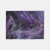 Paars en roze abstract schilderij fleece deken (Voorkant (Horizontaal))