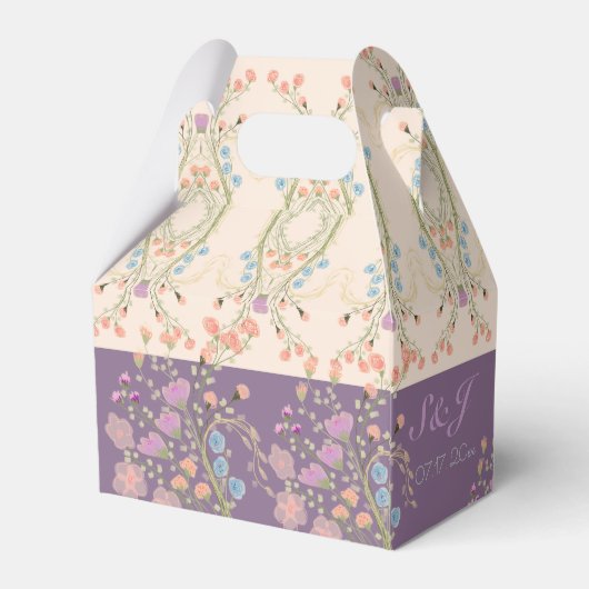 Paars en roze bedankdoosjes (Achterkant)