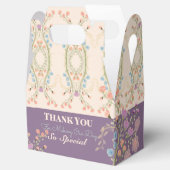 Paars en roze bedankdoosjes (Geopend)