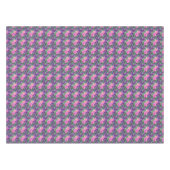 Paars en roze botanisch floraalpatroon tafelkleed (Voorkant (Horizontaal))