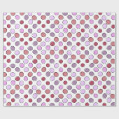Paars en Roze Crazy Spots Patroon Cadeaupapier (Vlak)