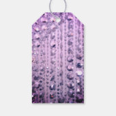 Paars en roze elegant gebrand cadeaulabel (Achterkant)