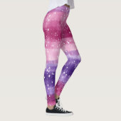 Paars en roze gespikkeld  leggings (Rechts)
