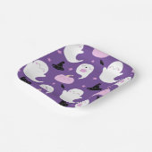 Paars en roze halloween Birthday Papieren Bordje (Gebogen)