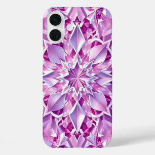 Paars en Roze Kristal Effect iPhone 16 Plus Hoesje