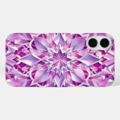 Paars en Roze Kristal Effect Case-Mate iPhone Case (Achterkant (horizontaal))