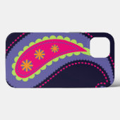 Paars en Roze Paisley Case-Mate iPhone Case (Achterkant (horizontaal))