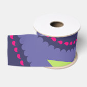 Paars en Roze Paisley Grosgrain Lint (Spoel)
