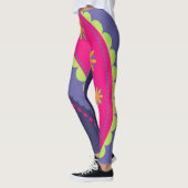Paars en Roze Paisley Leggings (Links)