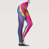 Paars en Roze Paisley Leggings (Rechts)