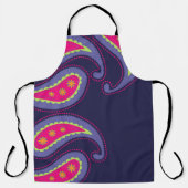 Paars en Roze Paisley Schort (Voorkant)