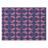 Paars en Roze Paisley Tafelkleed (Voorkant (Horizontaal))