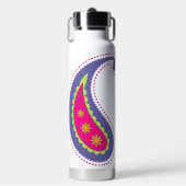 Paars en Roze Paisley Waterfles (Voorkant)
