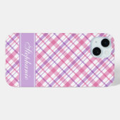 Paars en roze patroon Case-Mate iPhone case (Achterkant (horizontaal))