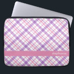 Paars en roze patroon laptop sleeve<br><div class="desc">.</div>