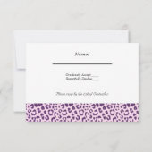 Paars en Roze RSVP Kaartje (Achterkant)