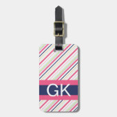 Paars en roze stripper Bagagelabel (Voorkant verticaal)