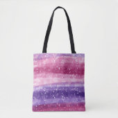 Paars en roze tote bag (Voorkant)