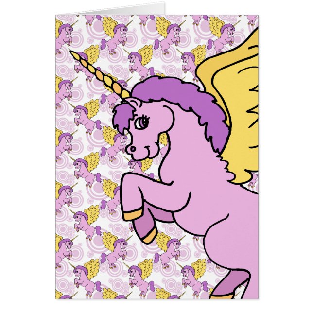 Paars en Roze Unicorn Design (Voorkant)