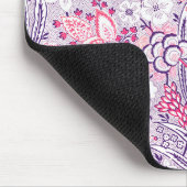 Paars en Roze Vintage Stijl Muismat (Hoek)