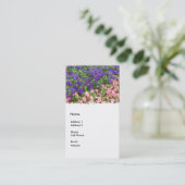 paars en roze visitekaartje (Staand voorkant)