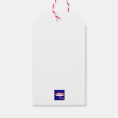 Paars en Siler Sprig Gift label Cadeaulabel (Achterkant)