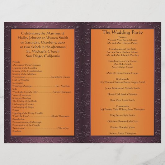 Paars- en Tangerinevloeistofprogramma (Achterkant)