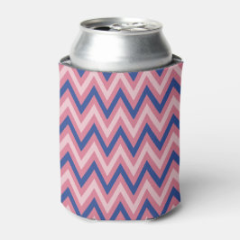 Paars en tinten roze Chevron Blikjeskoeler