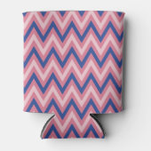 Paars en tinten roze Chevron Blikjeskoeler (Voorkant)