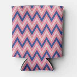 Paars en tinten roze Chevron Blikjeskoeler