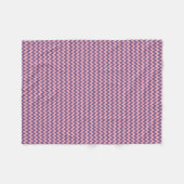 Paars en tinten roze Chevron Fleece Deken (Voorkant (Horizontaal))