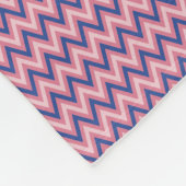 Paars en tinten roze Chevron Fleece Deken (Hoek)