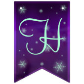 Paars en Turquoise Fairy Birthday Vlaggetjes (Tweede vlag)