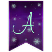 Paars en Turquoise Fairy Birthday Vlaggetjes (Derde vlag)