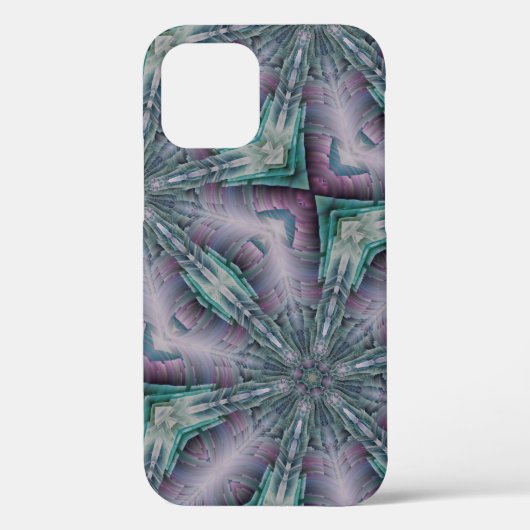 Paars en Turquoise Green scifi modern Case-Mate iPhone Case (Achterkant)