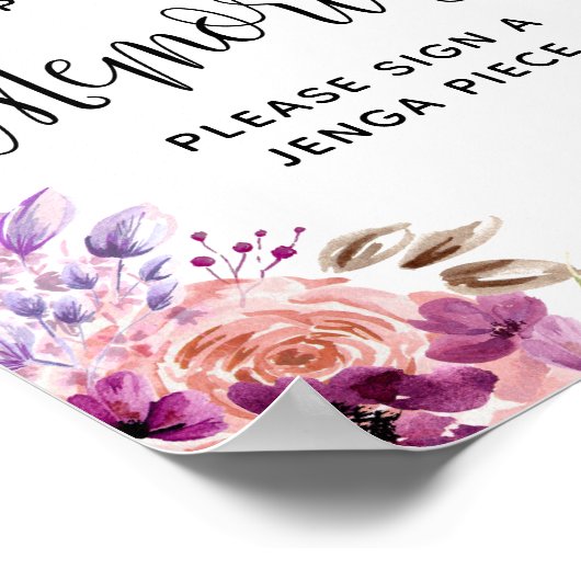 Paars en Violet, Buurdenbordje Poster (Hoek)