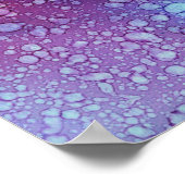 Paars en wit abstract schilderij poster (Hoek)