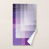 Paars en wit bad handdoek (Handdoek)