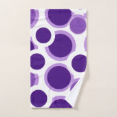 Paars en wit bad handdoek (Handdoek)
