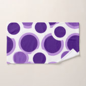 Paars en wit bad handdoek (Handdoek)